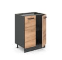 Vicco Unterschrank R-Line Goldkraft Eiche Anthrazit 60 cm Bild 5