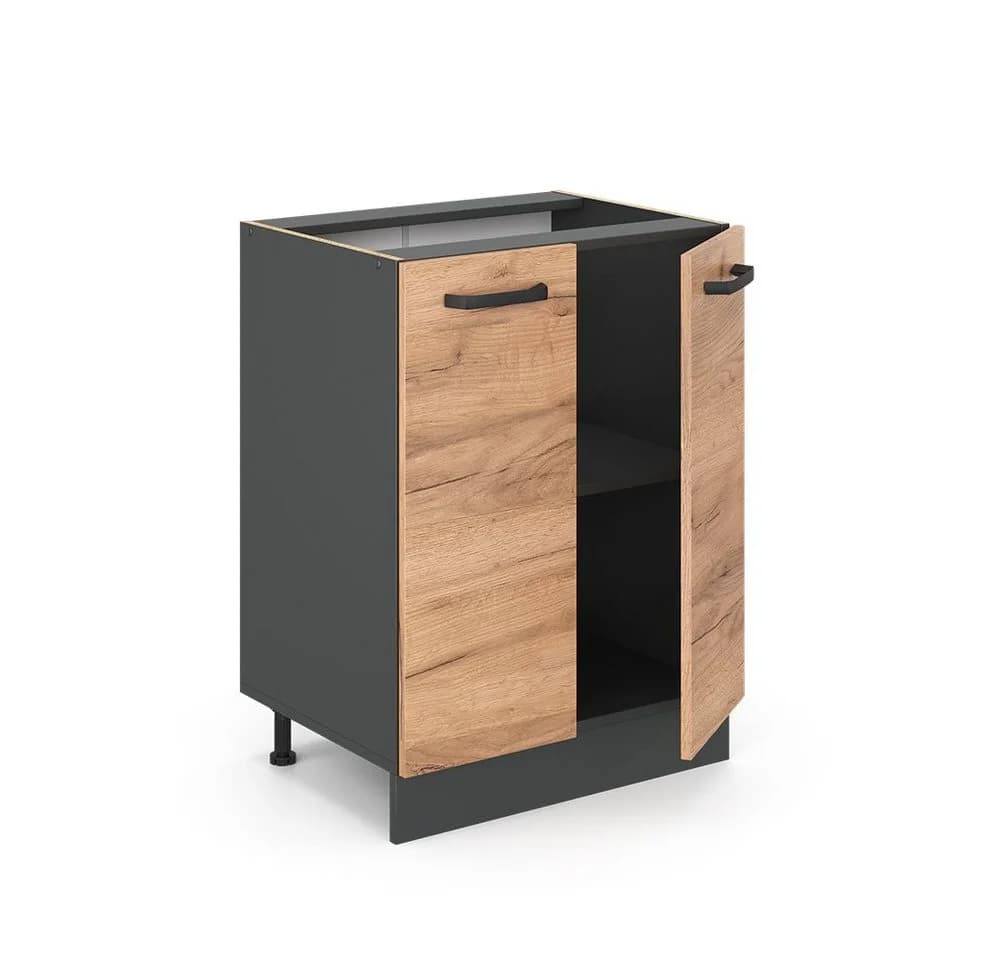 Vicco Unterschrank R-Line Goldkraft Eiche Anthrazit 60 cm - Bild 5