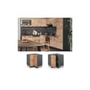 Vicco Eckunterschrank R-Line Goldkraft Eiche Anthrazit Bild 1