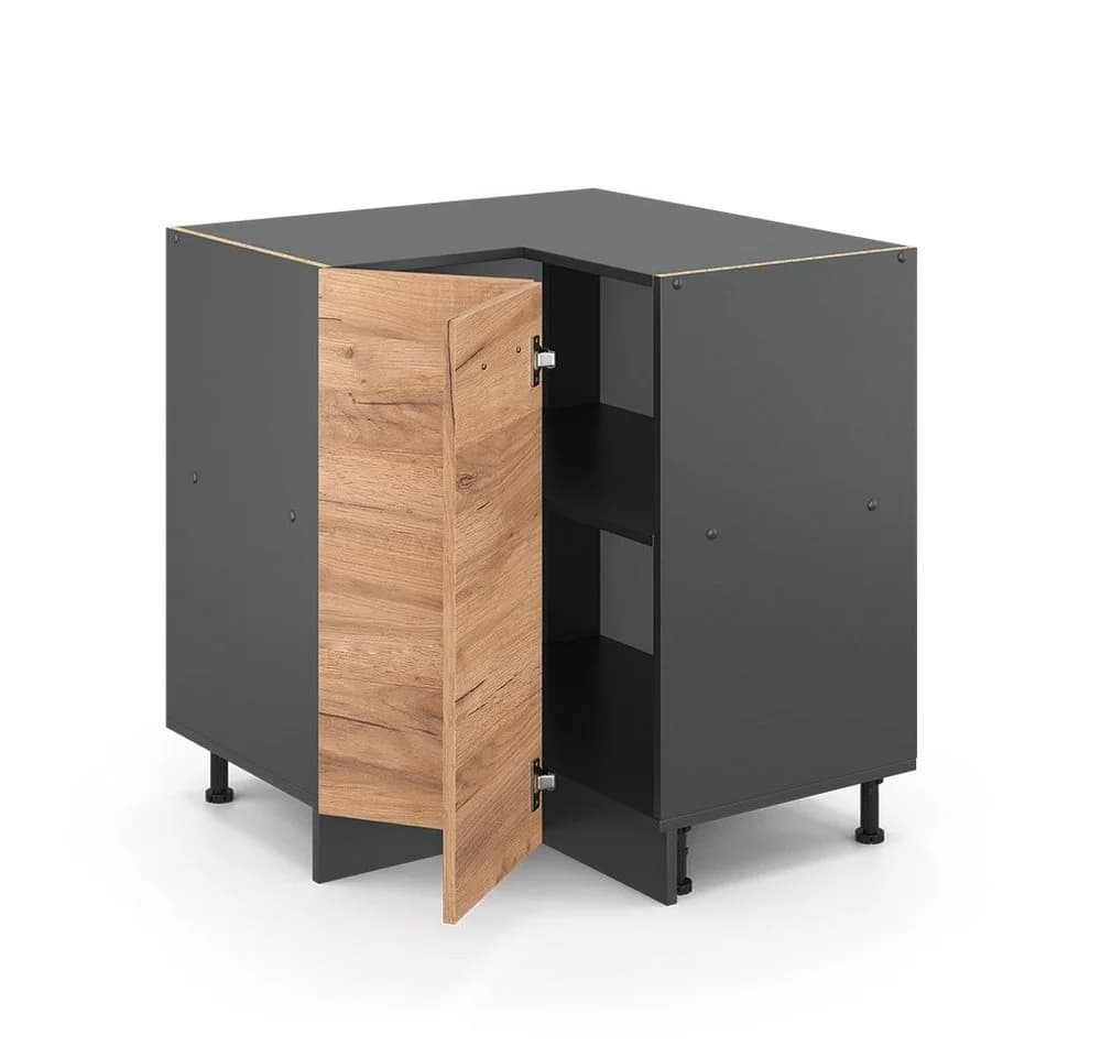 Vicco Eckunterschrank R-Line Goldkraft Eiche Anthrazit - Bild 5