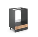 Vicco Herdumbauschrank R-Line Anthrazit Goldkraft Eiche 60 cm Bild 3
