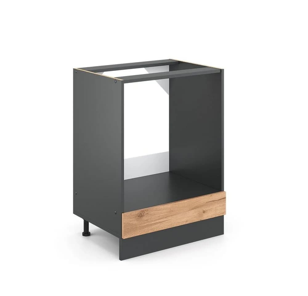 Vicco Herdumbauschrank R-Line Anthrazit Goldkraft Eiche 60 cm - Bild 3