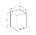 Vicco Hängeschrank R-Line Anthrazit/Goldkraft Eiche 30 cm Bild 4