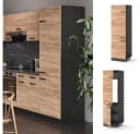 Vicco Kühlumbauschrank R-Line Anthrazit/Goldkraft Eiche 60 cm Bild 2