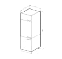Vicco Kühlumbauschrank R-Line Anthrazit/Goldkraft Eiche 60 cm Bild 4