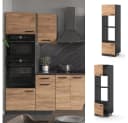 Vicco Mikrowellenumbauschrank R-Line Anthrazit/Goldkraft Eiche Bild 2