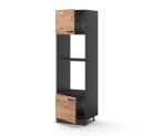 Vicco Mikrowellenumbauschrank R-Line Anthrazit/Goldkraft Eiche Bild 5