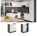 Vicco R-Line Spülenunterschrank Weiß Hochglanz Anthrazit Bild 4