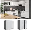 Vicco Hängeschrank R-Line Weiß Hochglanz Anthrazit 60 cm Bild 2