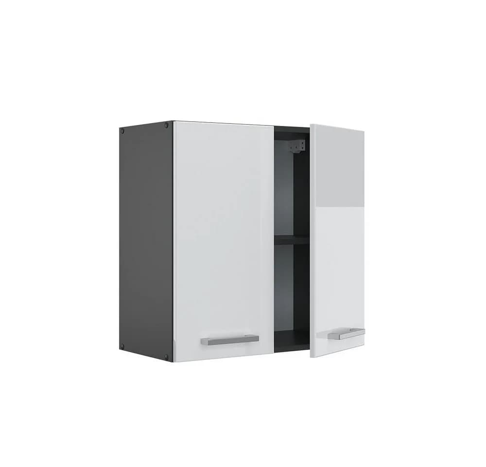 Vicco Hängeschrank R-Line Weiß Hochglanz Anthrazit 60 cm - Bild 5