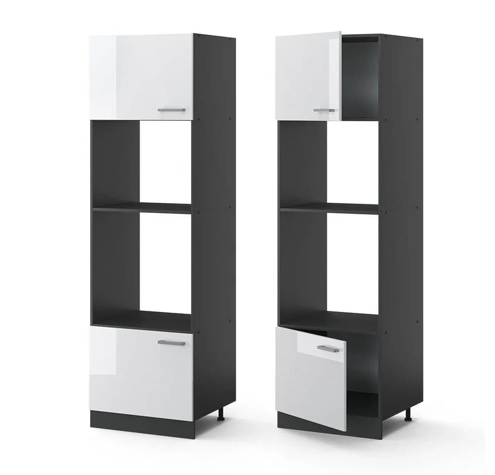 VICCO R-Line Küchenschrank Anthrazit Mikrowellenumbau - Bild 5