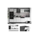 Vicco Küchenzeile R-Line 300 cm Weiß Hochglanz Anthrazit Bild 1