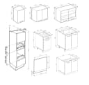 Vicco Küchenzeile R-Line 300 cm Weiß Hochglanz Anthrazit Bild 2