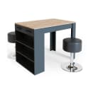Vicco Bartisch Repose mit 2 Hockern Anthrazit Eiche Bild 2