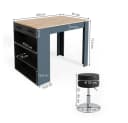 Vicco Bartisch Repose mit 2 Hockern Anthrazit Eiche Bild 5