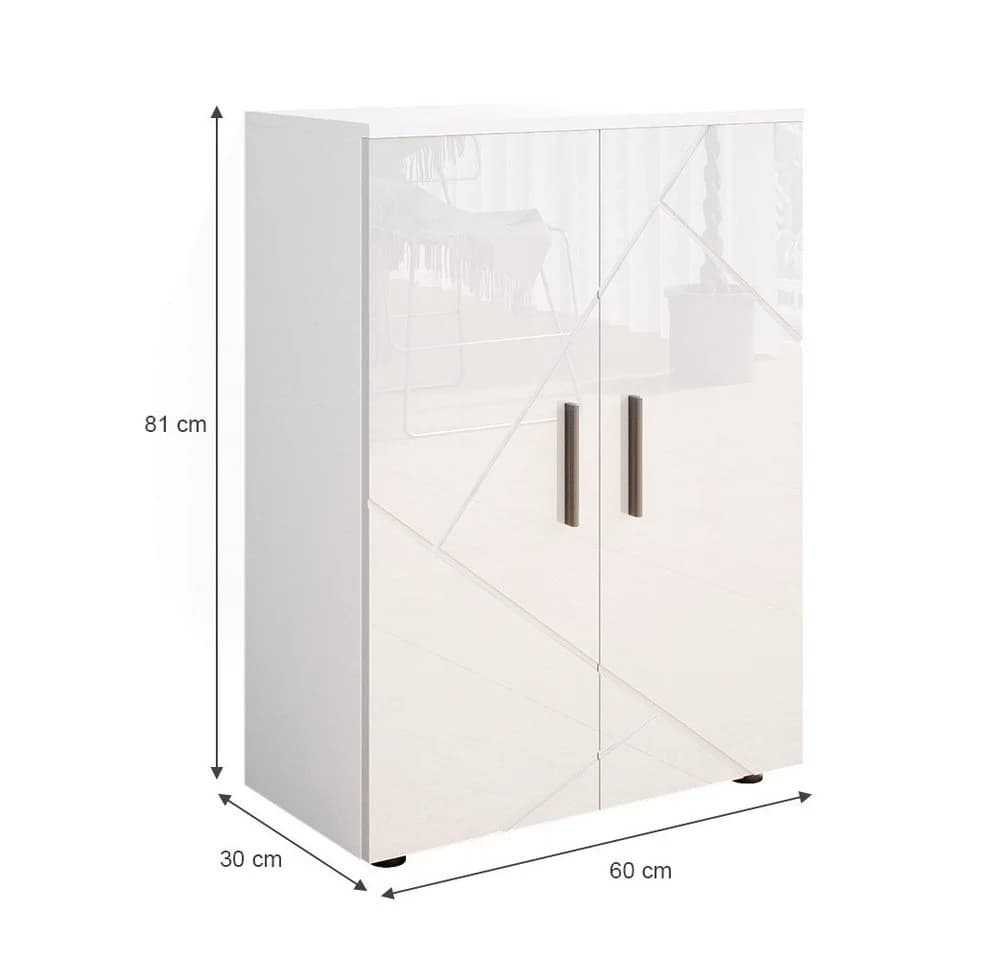 Vicco Midischrank Irma Weiß Hochglanz Badmöbel - Bild 4