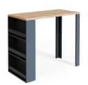 VICCO Bartisch Eiche Anthrazit mit Regal Bild 2