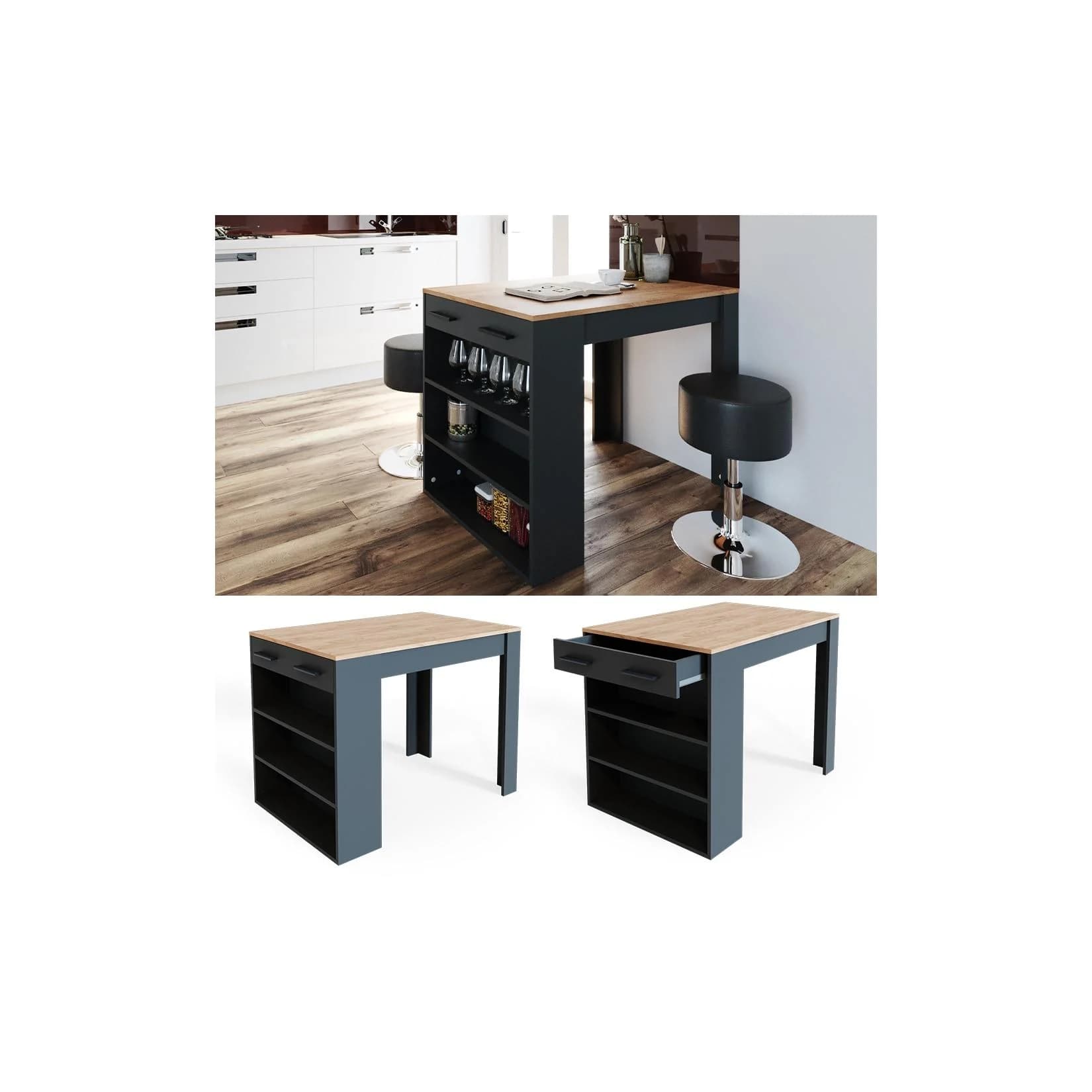 Vicco Bartisch Repose Multifunktionell Anthrazit Eiche