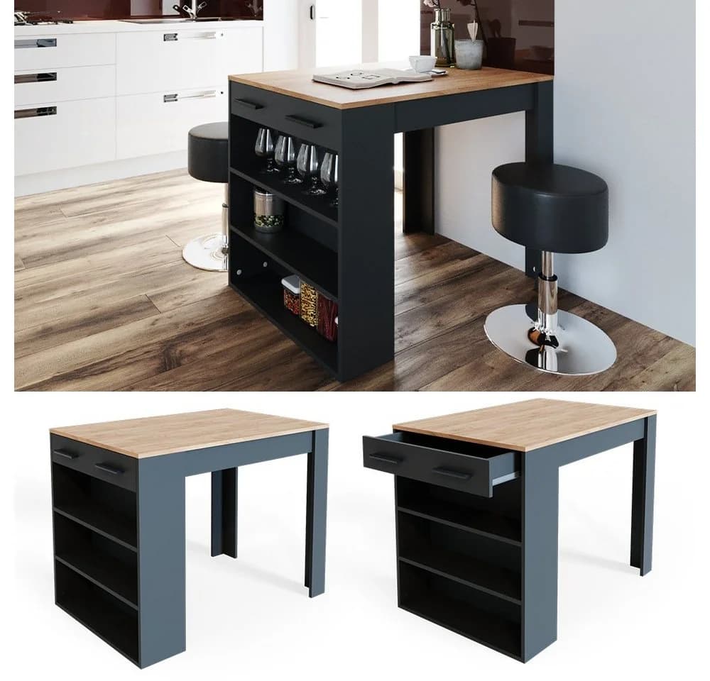 Vicco Bartisch Repose Multifunktionell Anthrazit Eiche - Bild 4