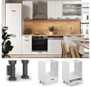 Vicco Herdumbauschrank Fame-Line Weiß Landhaus 60 cm Bild 5