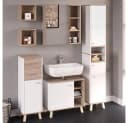Vicco Waschtischunterschrank Senyo Sonoma/W - Pflegeleichter Badunterschrank Bild 5