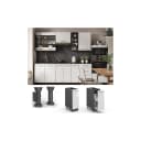 Vicco Apothekerunterschrank 30 cm Weiß Hochglanz Küchenschrank Fame-Line Bild 1