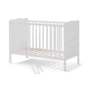 VitaliSpa Babybett Tobi Weiß Umbaubares Gitterbett mit Rausfallschutz Bild 5