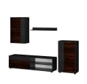 Vicco Wohnwand Berno Braun/Anthrazit 4er Set TV-Schrankwand Bild 2