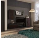 Vicco Wohnwand Berno Braun/Anthrazit 4er Set TV-Schrankwand Bild 3
