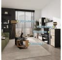 Vicco Wohnwand Berno Braun/Anthrazit 4er Set TV-Schrankwand Bild 4