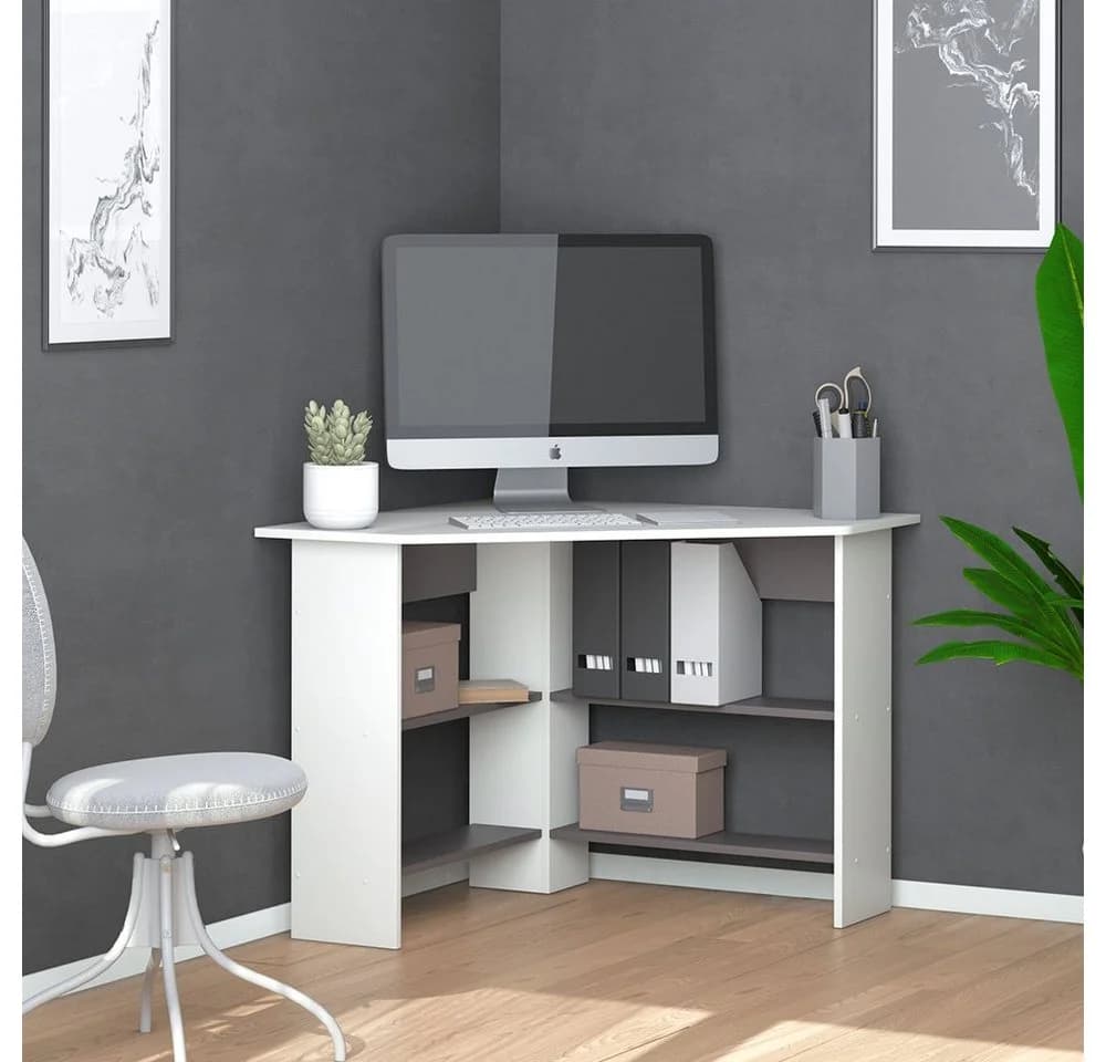 Vicco Eckschreibtisch Arion Weiß/Anthrazit Modernes Design - Bild 3