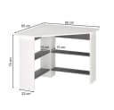 Vicco Eckschreibtisch Arion Weiß/Anthrazit Modernes Design Bild 5