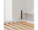 HeimLiving Schrankbett Classico 140/160 Horizontal Weiß Hochglanzfront Bild 5