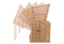 Strandkorb Hanse 2-Sitzer Ostsee Volllieger Beige Rot Wacholder Polyrattan Bild 3