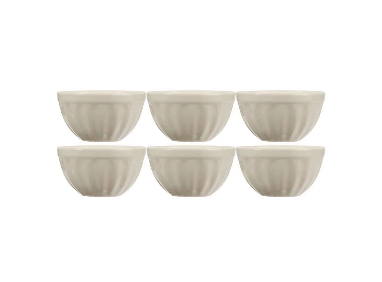 Ib Laursen Müslischüssel Mynte 6er Set Beige Steingut - Bild 2