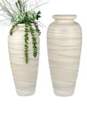 formano Bodenvasen-Set RELIEF Creme Keramik Bild 2