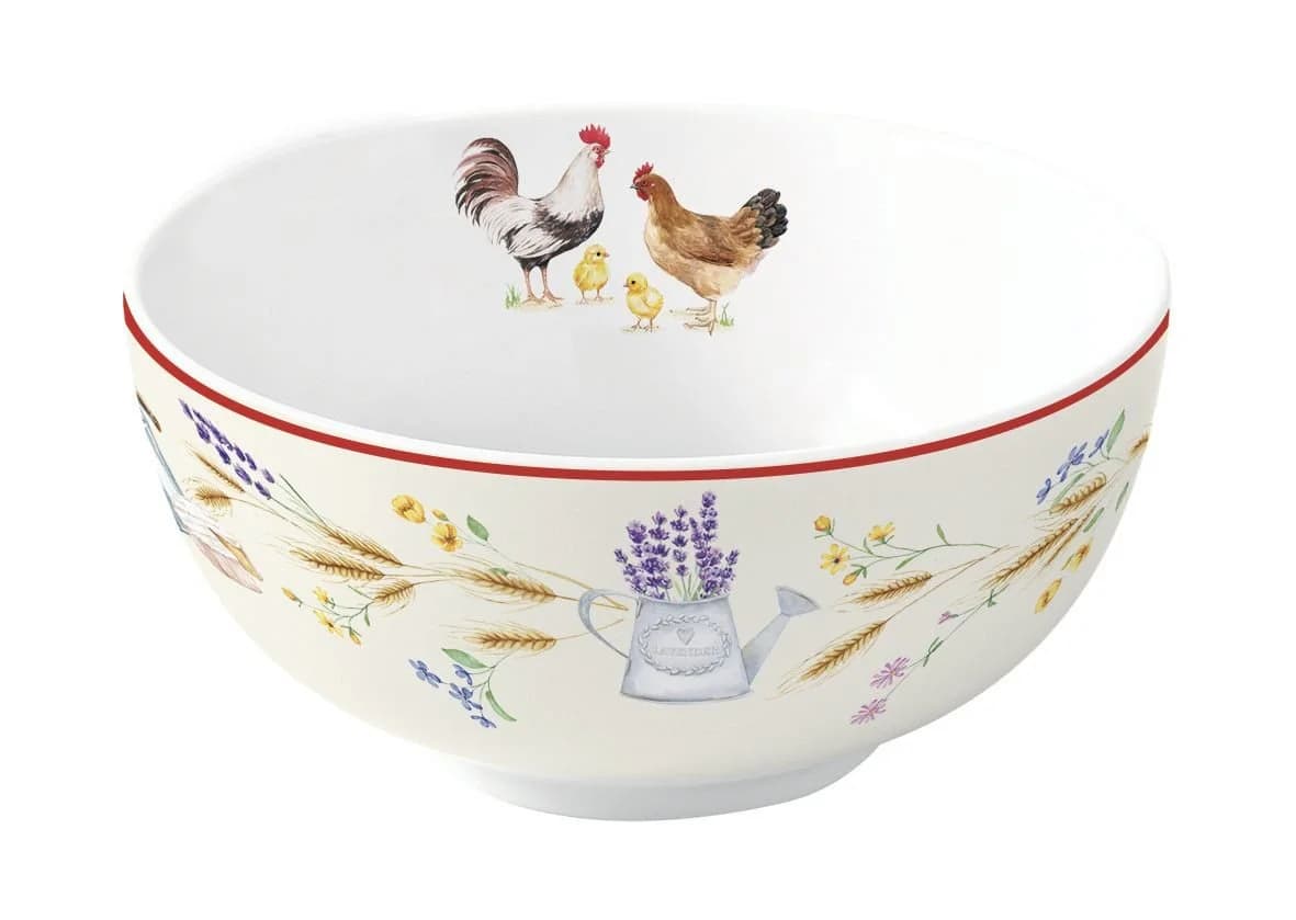 EasyLife Dessertschale 6er-Set Country Life Porzellan Mehrfarbig