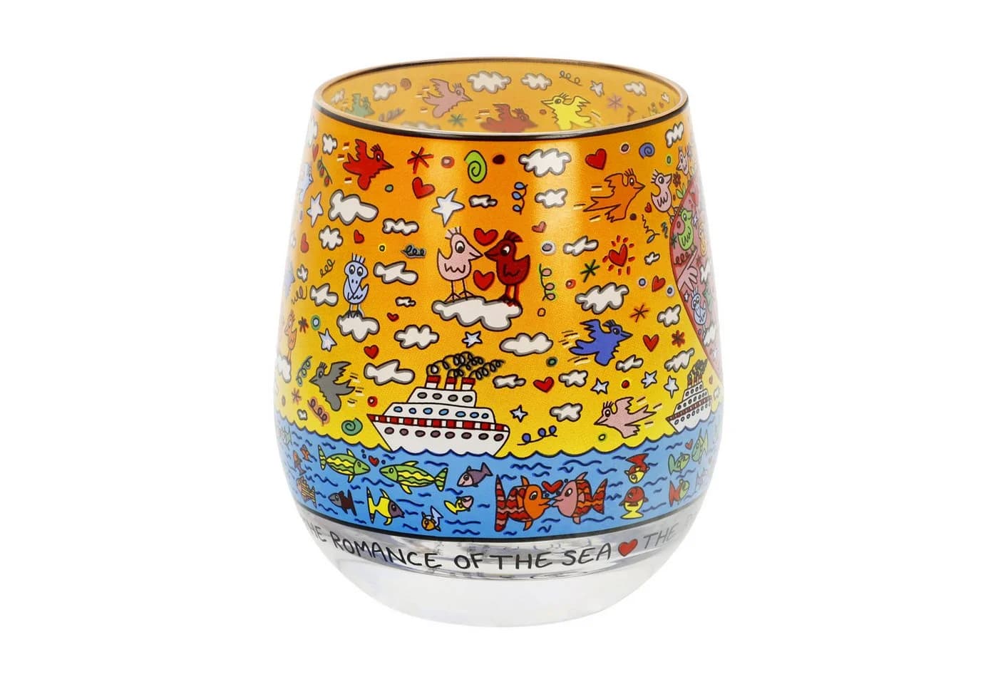 Goebel Windlicht James Rizzi Bunt Glas - Bild 3