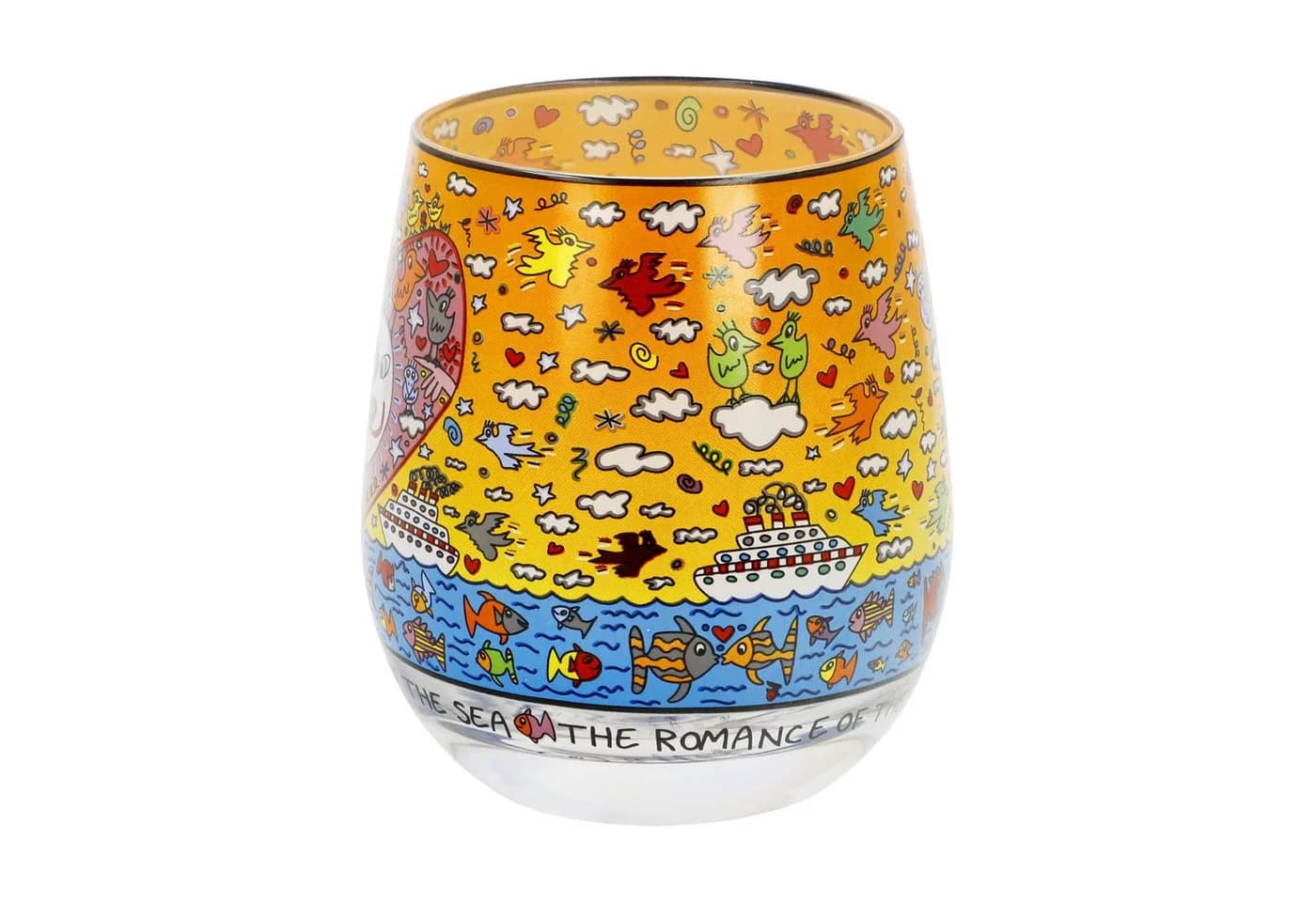 Goebel Windlicht James Rizzi Bunt Glas - Bild 4