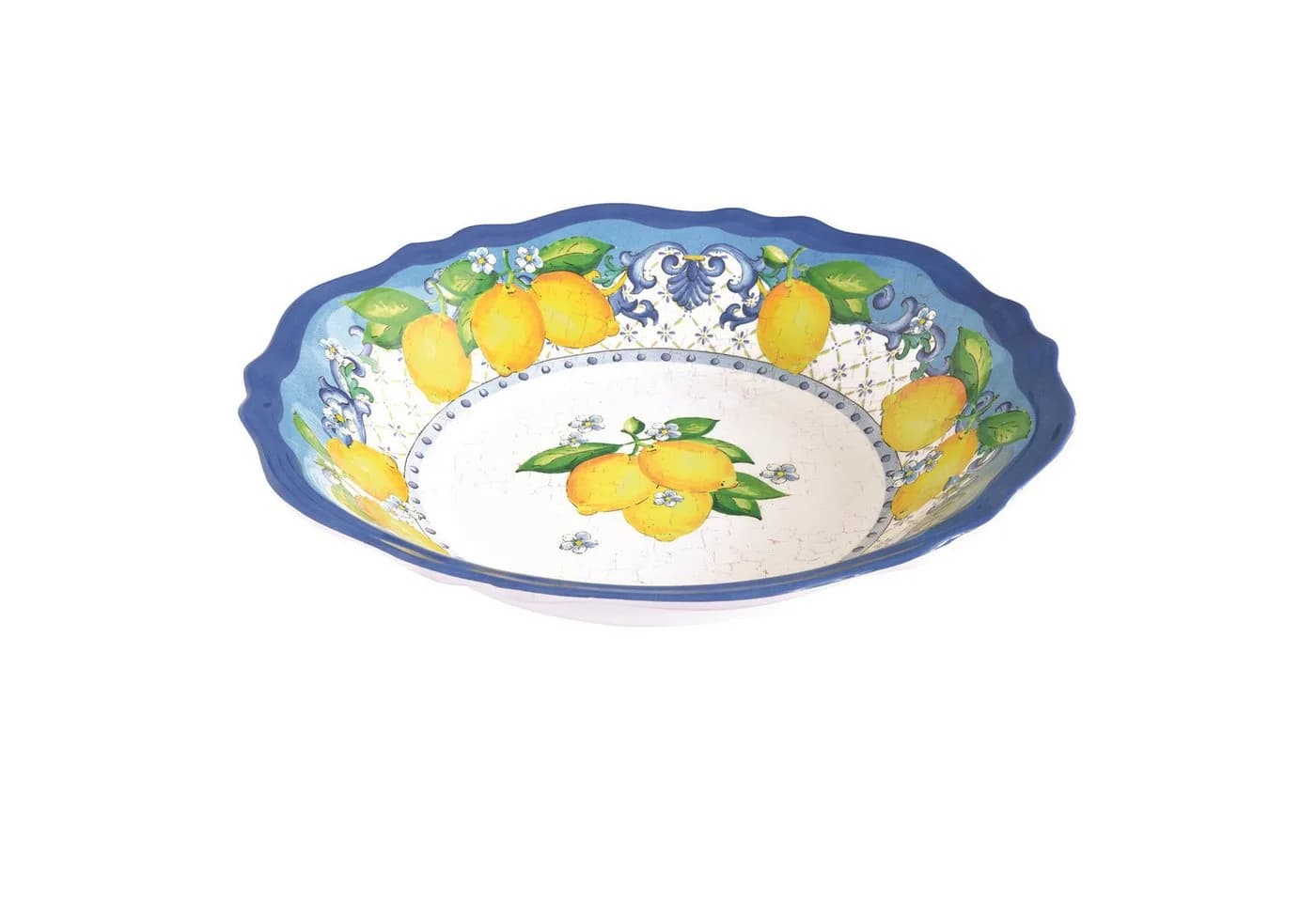 EasyLife Salatschüssel Sorrento Melamin 3-teilig Zitronenmotiv