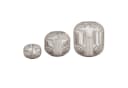 formano Windlichter Set Grau Metall Kugelform Bild 2
