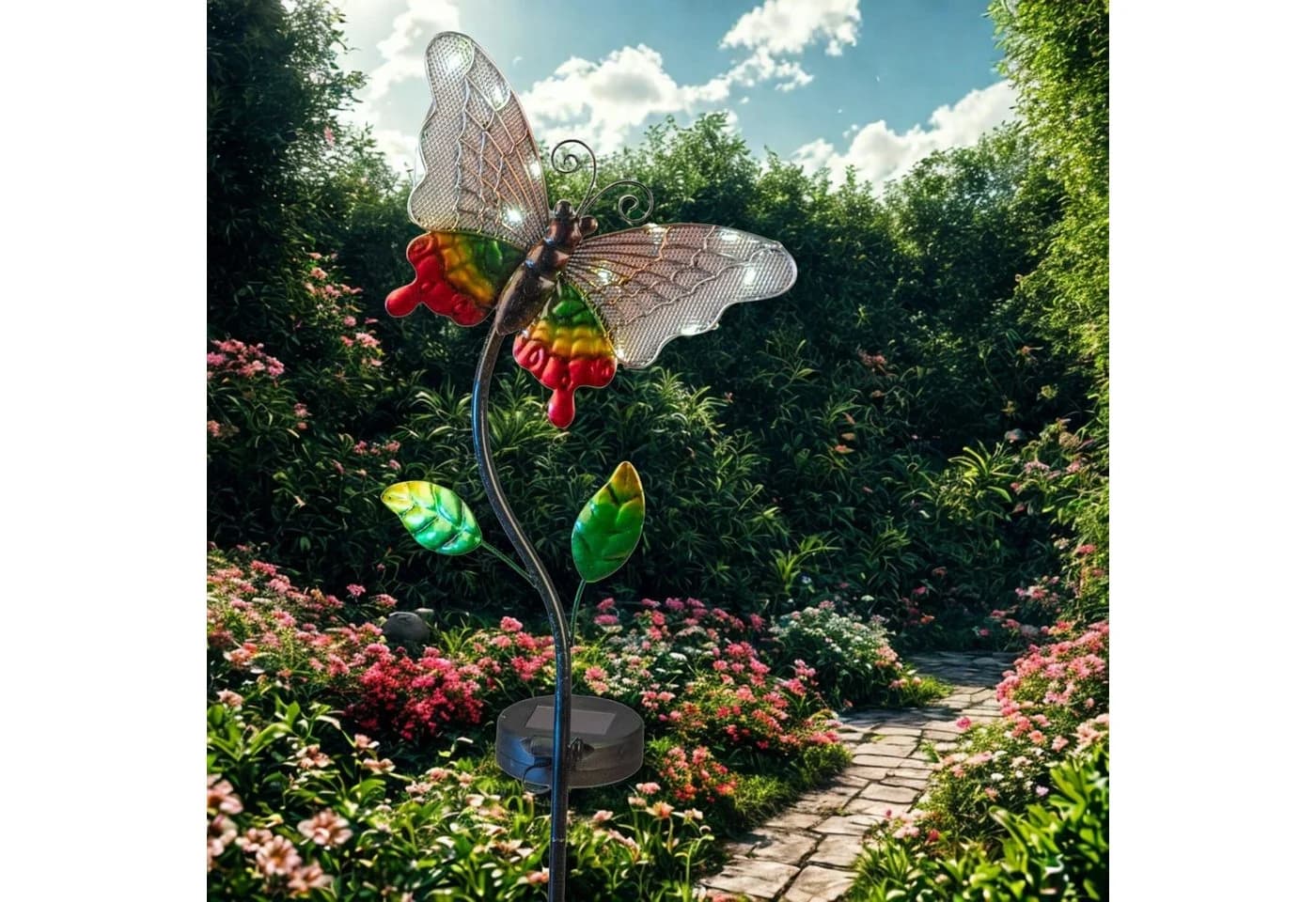 formano Gartenstecker Sommerzeit Schmetterling Metall Mehrfarbig - Bild 3