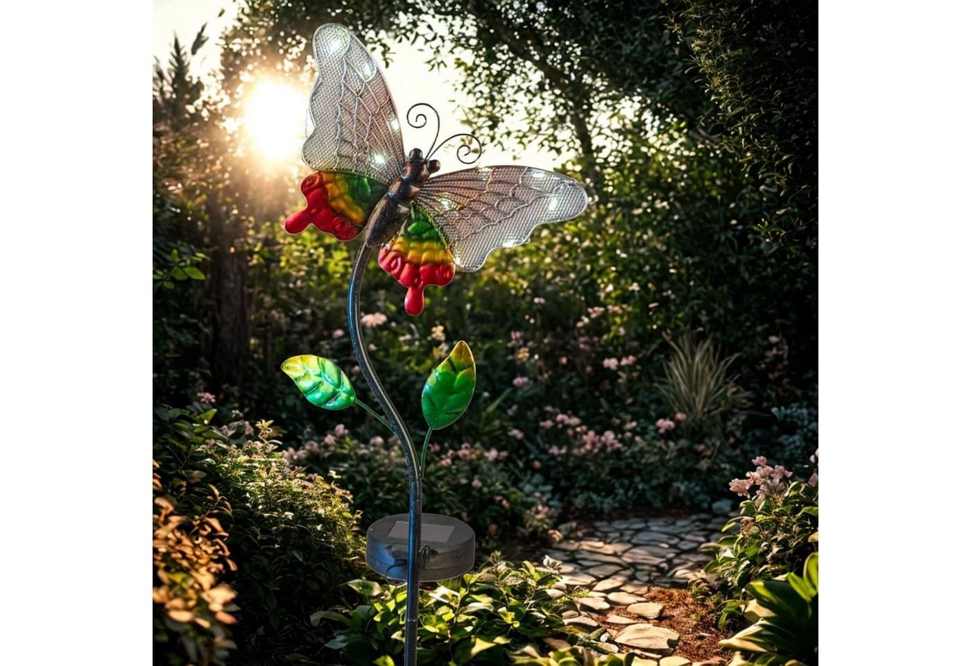 formano Gartenstecker Sommerzeit Schmetterling Metall Mehrfarbig - Bild 4