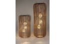 formano LED Tischleuchte Solar Rattan-Optik Braun Bild 3