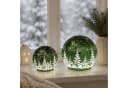 formano LED Kugelleuchte Frosty Winterwald Grün mit Timer Bild 1