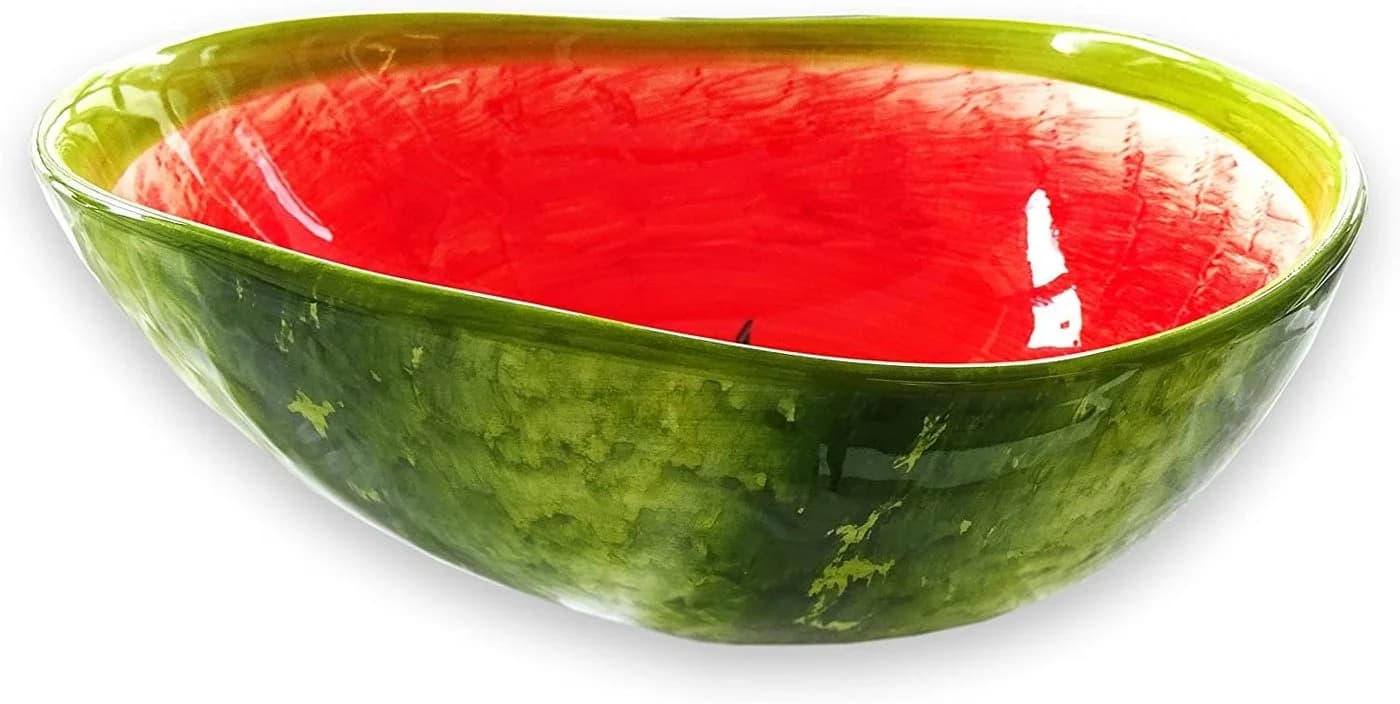 Lashuma Salatschüssel Melone Keramik Handbemalt - Bild 2