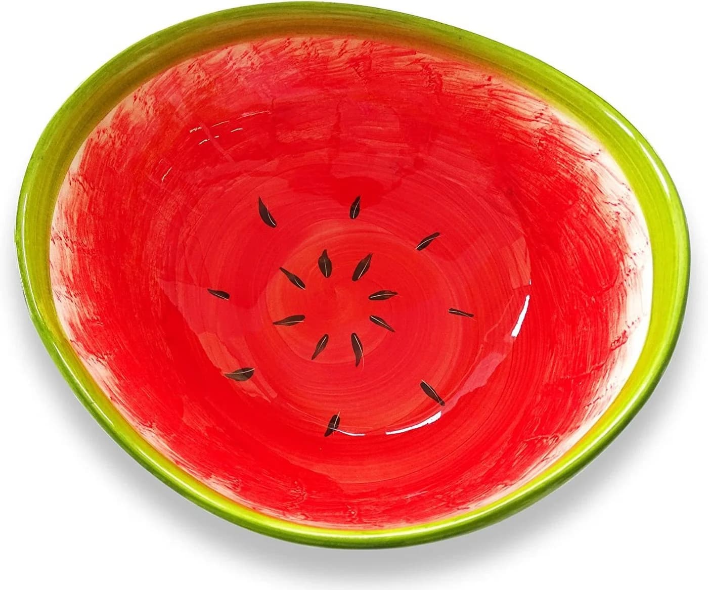 Lashuma Salatschüssel Melone Keramik Handbemalt - Bild 4