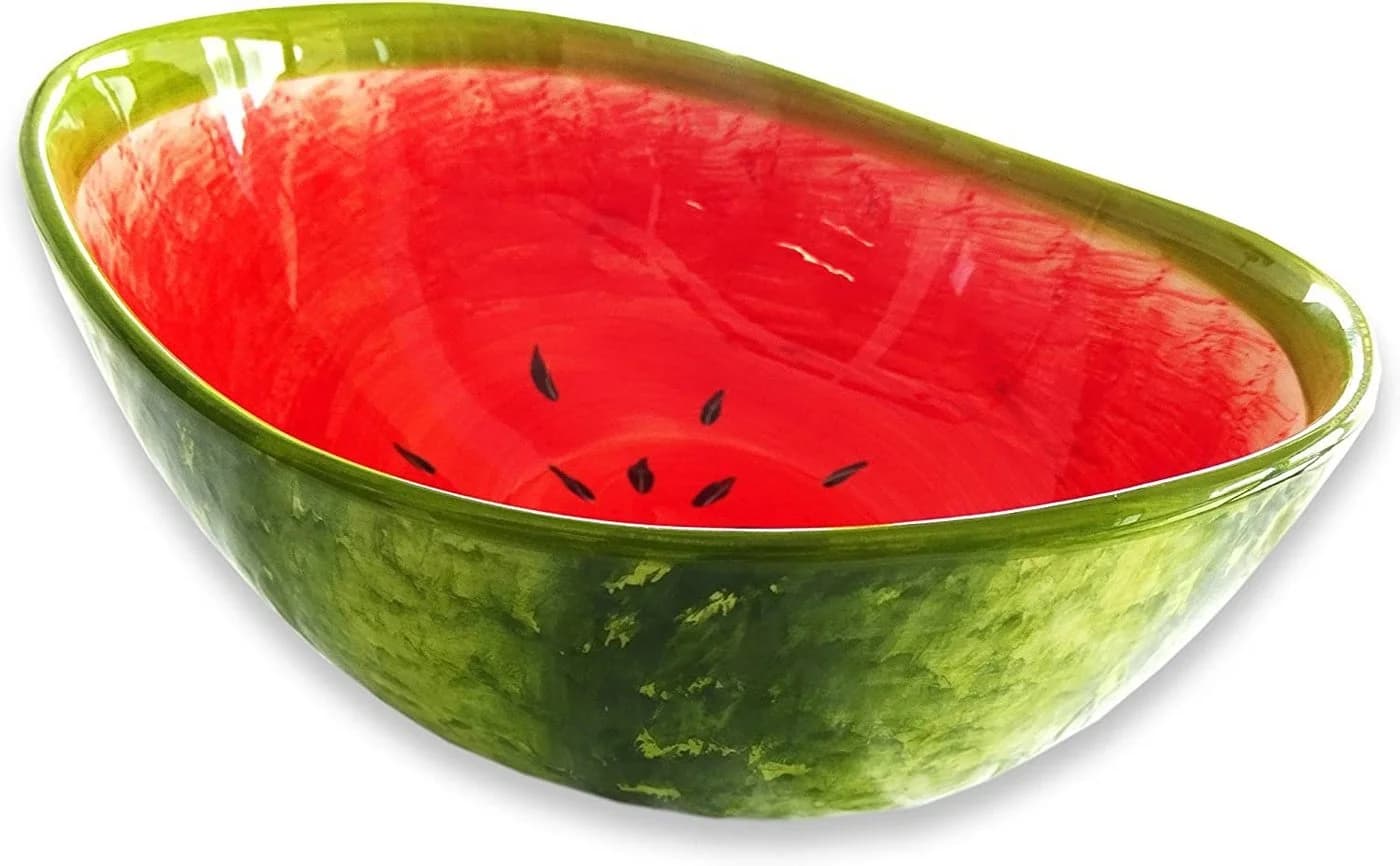 Lashuma Salatschüssel Melone Keramik Handbemalt - Bild 5