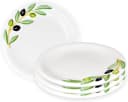 Lashuma Tafelservice Olive 4-tlg. Keramik Essteller rund Ø 20 cm Bild 2