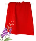 Lashuma Badematte Pure 50x70 cm Rot Baumwolle Bild 4